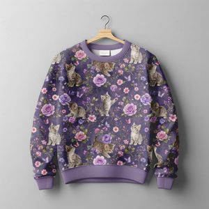 Hovedbilde Merinoull Jersey Blomsterkatt