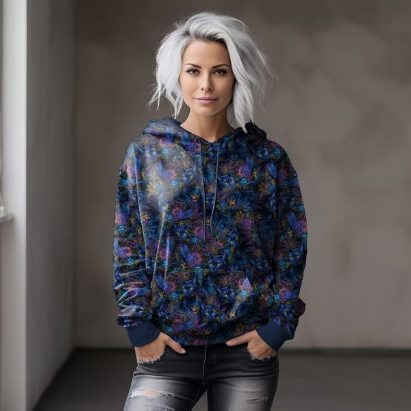 French terry Mystic Cat