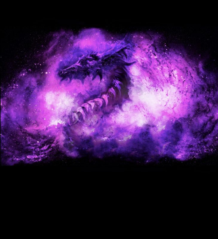 Jersey panel Cosmic dragon str XL, 80x80 cm