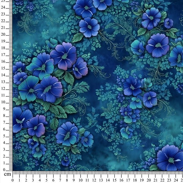 French terry Midnattblomst