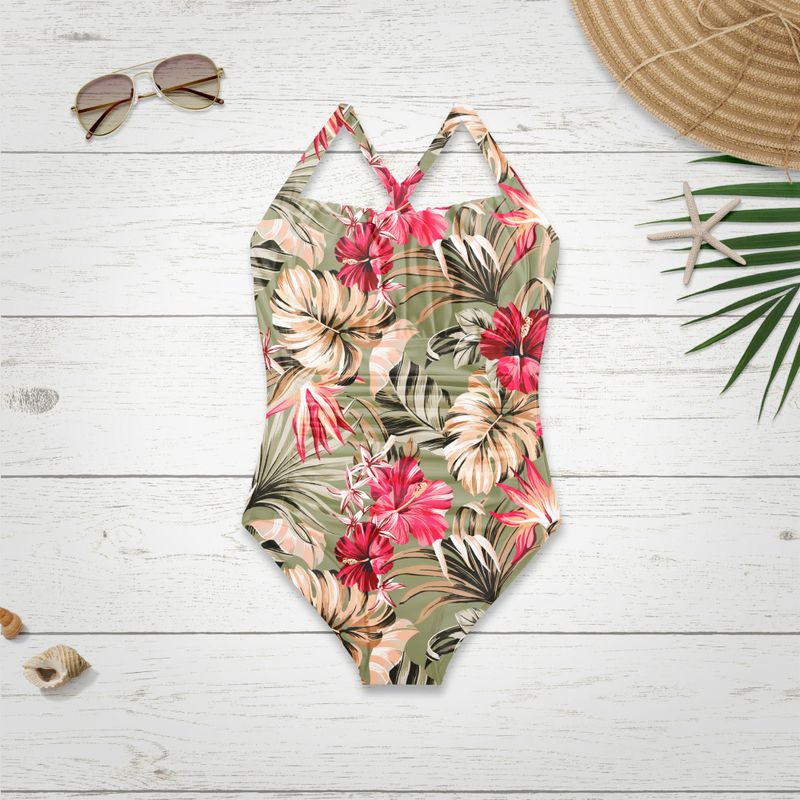 Swim-lycra - Hibiskus