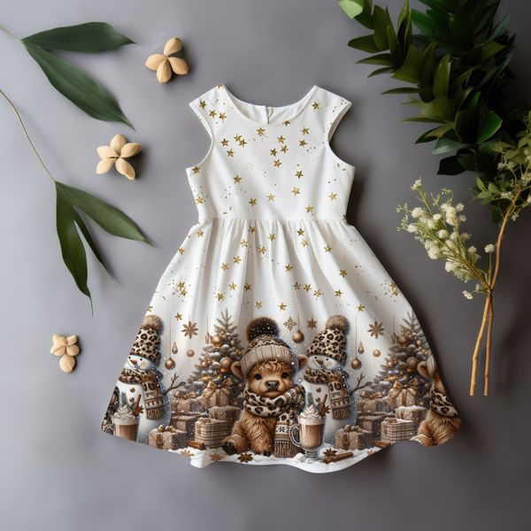 Jersey panel Stjernekos, 75x165 cm