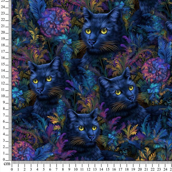 French terry Mystic Cat