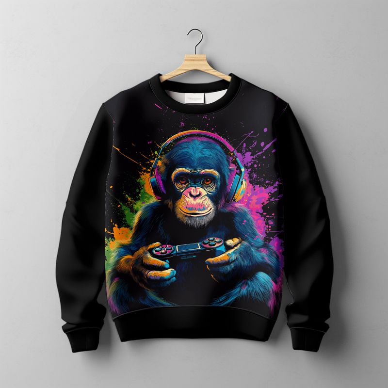 Jersey panel Monkey, str.L, 54x70 cm
